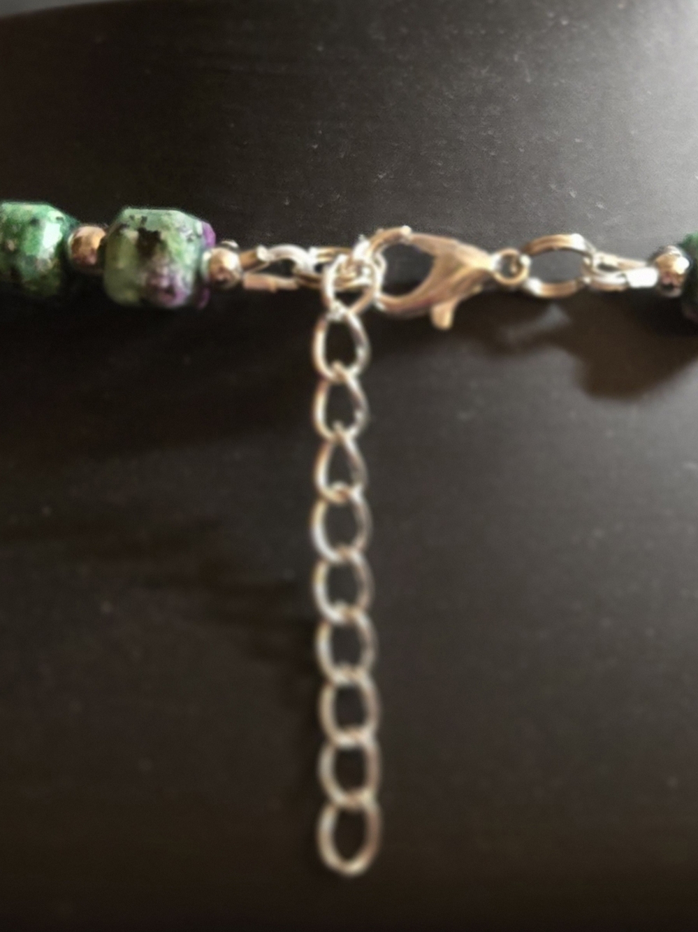 Artisan Ruby Zoisite Necklace - Picture 4 of 5
